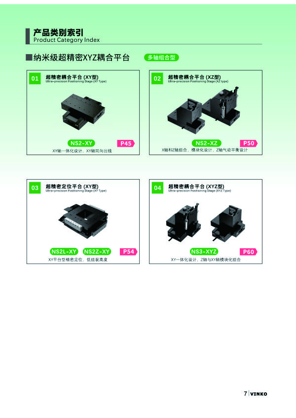 NS纳米级超精密定位平台